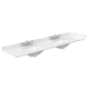 Custom image for White with Matte Black Trim / Carrara Cultured Marble / 70
