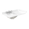 Custom image for Dark Walnut with Brushed Nickel Trim / White Cultured Marble / No Mirror