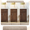 Custom image for Dark Walnut with Matte Black Trim / Giotto Quartz / No Mirror