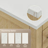 Custom image for Whitewashed Oak with Brushed Nickel Trim / White Quartz / No Mirror