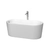 Custom image for Matte White with Polished Chrome Trim / 59