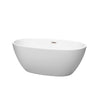 Custom image for Matte White with Brushed Nickel Trim / 59