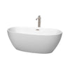 Custom image for Matte White with Brushed Nickel Trim / 63