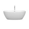 Custom image for Matte White with Polished Chrome Trim / 63