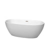 Custom image for Matte White with Brushed Nickel Trim / 63