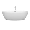 Custom image for Matte White with Polished Chrome Trim / 71