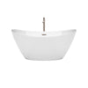 Custom image for White with Brushed Nickel Trim / 60