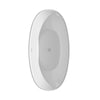 Custom image for White with Shiny White Trim and Brushed Nickel Faucet / 60