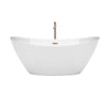 Custom image for White with Brushed Nickel Trim / 66