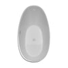 Custom image for White with Shiny White Trim and Brushed Nickel Faucet / 66