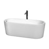 Custom image for White with Polished Chrome Trim and Matte Black Faucet / 67