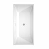 Custom image for White with Polished Chrome Trim and Brushed Gold Faucet / 63