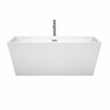 Custom image for White with Brushed Nickel Trim / 63