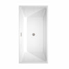 Custom image for White with Brushed Nickel Trim / 63