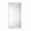 Custom image for White with Shiny White Trim and Brushed Gold Faucet / 63
