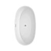 Custom image for White with Brushed Nickel Trim / 59
