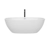 Custom image for White with Shiny White Trim and Matte Black Faucet / 67