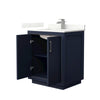 Custom image for Dark Blue with Brushed Nickel Trim / Giotto Quartz / No Mirror
