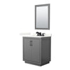 Custom image for Dark Gray with Matte Black Trim / Giotto Quartz / 24