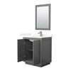 Custom image for Dark Gray with Brushed Nickel Trim / Giotto Quartz / 24