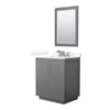 Custom image for Dark Gray with Brushed Nickel Trim / Giotto Quartz / 24