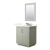 Custom image for Light Green with Brushed Nickel Trim / Giotto Quartz / 24