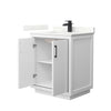Custom image for White with Matte Black Trim / Giotto Quartz / No Mirror