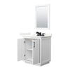 Custom image for White with Matte Black Trim / Giotto Quartz / 24