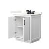Custom image for White with Matte Black Trim / Giotto Quartz / No Mirror