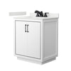 Custom image for White with Matte Black Trim / White Quartz / No Mirror