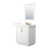 Custom image for White with Satin Bronze Trim / Giotto Quartz / 24