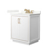 Custom image for White with Satin Bronze Trim / Giotto Quartz / No Mirror