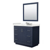 Custom image for Dark Blue with Brushed Nickel Trim / White Quartz / 34