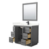 Custom image for Dark Gray with Matte Black Trim / Giotto Quartz / 34