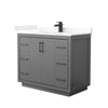 Custom image for Dark Gray with Matte Black Trim / Giotto Quartz / No Mirror