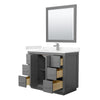 Custom image for Dark Gray with Brushed Nickel Trim / Carrara Cultured Marble / 34