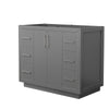 Custom image for Dark Gray with Brushed Nickel Trim / No Mirror