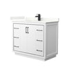 Custom image for White with Matte Black Trim / Giotto Quartz / No Mirror