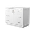 Custom image for White with Brushed Nickel Trim / No Mirror