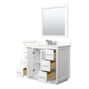 Custom image for White with Brushed Nickel Trim / Giotto Quartz / 34