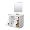 Custom image for White with Brushed Nickel Trim / White Quartz / 34
