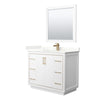 Custom image for White with Satin Bronze Trim / Giotto Quartz / 34