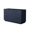 Custom image for Dark Blue with Brushed Nickel Trim / No Mirror