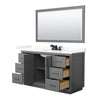 Custom image for Dark Gray with Matte Black Trim / Giotto Quartz / 58