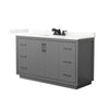 Custom image for Dark Gray with Matte Black Trim / Giotto Quartz / No Mirror