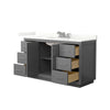 Custom image for Dark Gray with Brushed Nickel Trim / Giotto Quartz / No Mirror