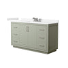 Custom image for Light Green with Brushed Nickel Trim / Carrara Cultured Marble / No Mirror