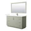 Custom image for Light Green with Brushed Nickel Trim / Giotto Quartz / 58