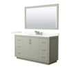 Custom image for Light Green with Brushed Nickel Trim / Giotto Quartz / 58