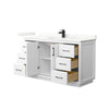 Custom image for White with Matte Black Trim / Giotto Quartz / No Mirror